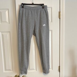 Mens Nike Heather Gray Cotton Joggers Size Small